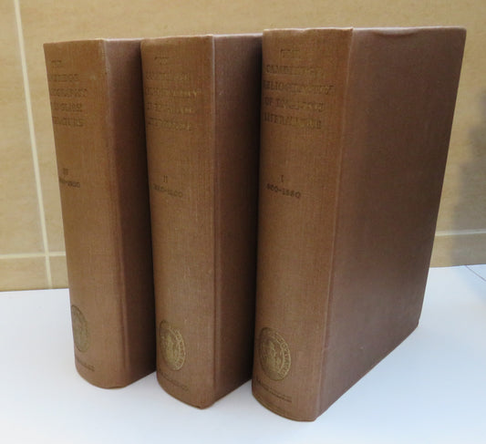 The Cambridge Bibliography of English Literature Edited By F.W.Bateson Volume I, II & III 1940