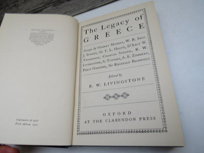 The Legacy of Greece Essays By Gilbert Murray, W. R. Inge, J. Burney, Sir T. L. Heath, D'Arcy W. Tho book image 4