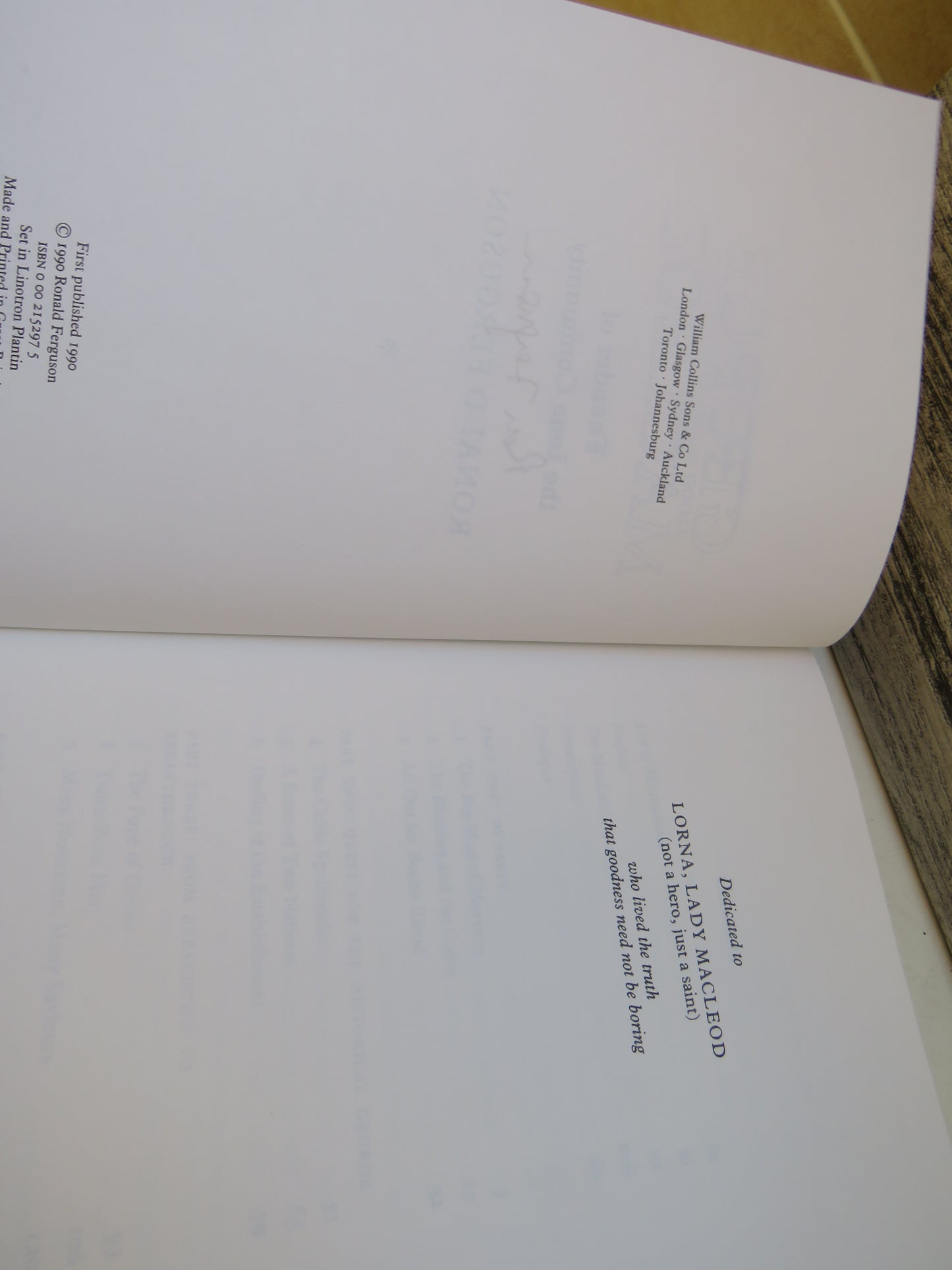 George Macleod Founder of the Iona Community By Ronald Ferguson Author Signed 1990