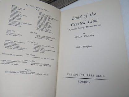 Land Of The Crested Lion A Journey Through Modern Burma By Ethel Mannin book image 3