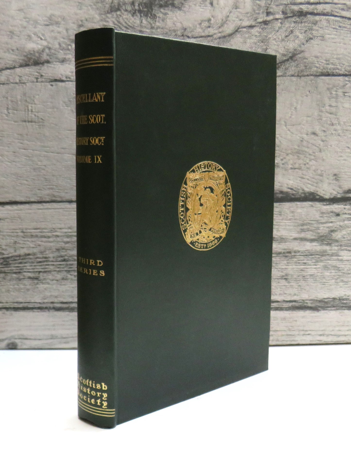 Miscellany of the Scottish History Society 9th Volume 1958