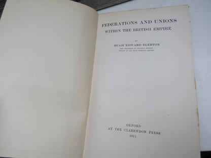 Federations and Unions Within The British Empire By Hugh Edward Egerton 1911 book image 3