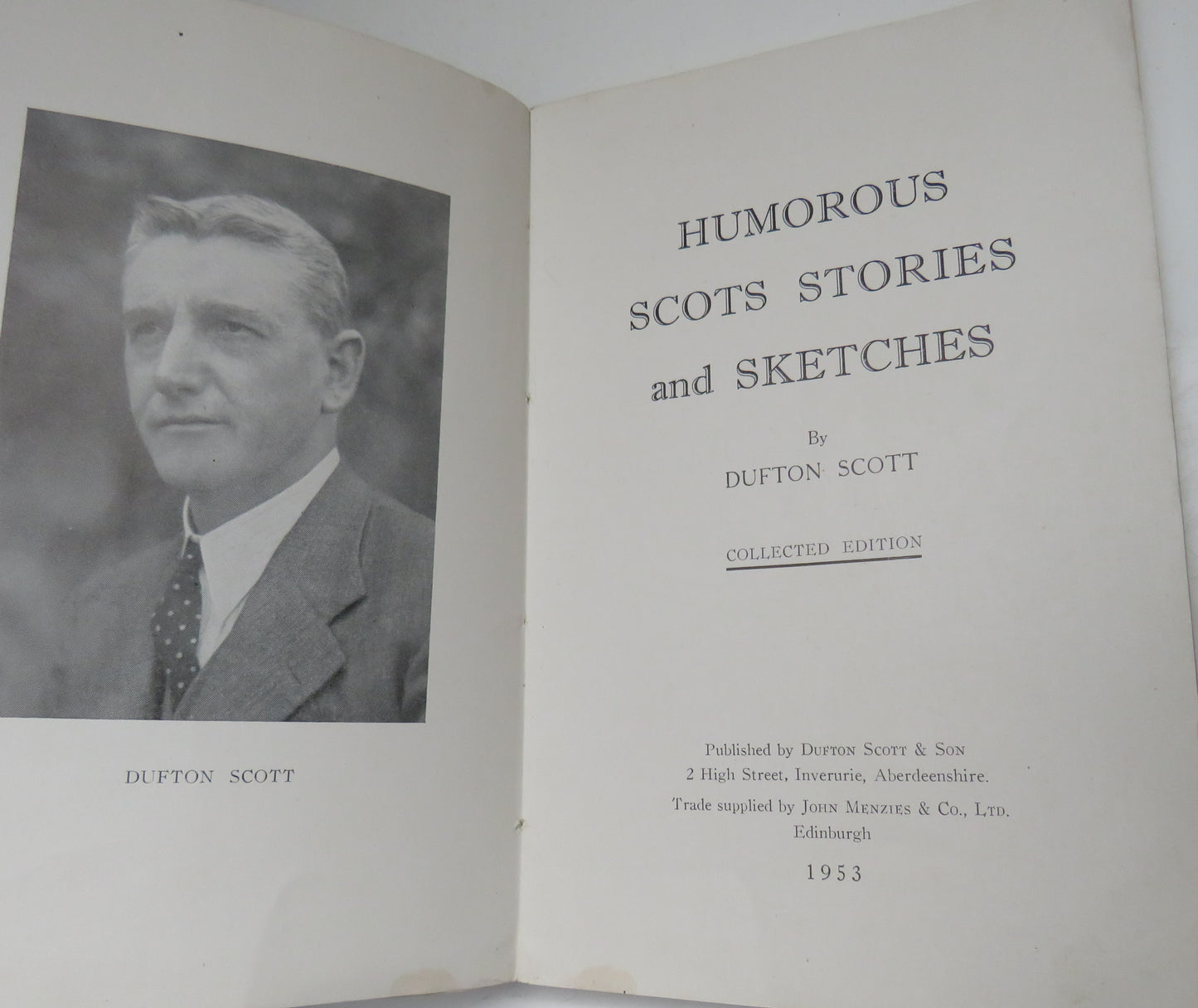 Dufton Scott's Humorous Scots Stories and Sketches, by Dufton Scott, Collected Edition, 1953