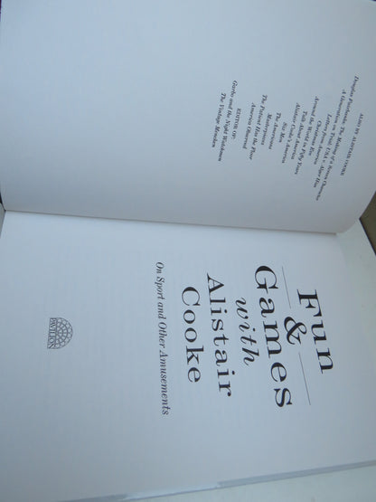 Fun & Games With Alistair Cooke On Sport and Other Amusements 1994 book image 3