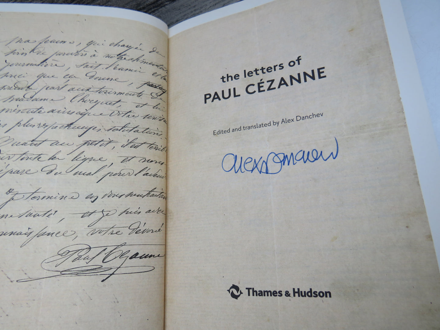 The Letters of Paul Cezanne Edited and Translated by Alex Danchev Signed 2013