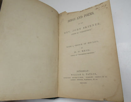 Songs and Poems by the Rev. John Skinner, 1859 book image 3