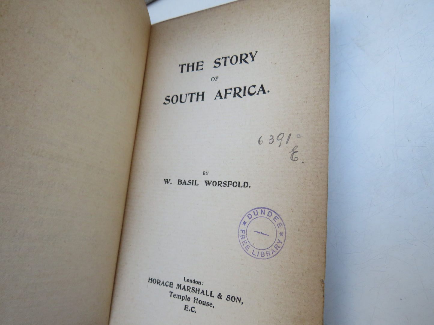 The Story of South Africa By W. Basil Worsfold