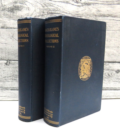 Genealogical Collections Concerning Families In Scotland, Made By Walter MacFarlane 1750-1751 In 2 V book front cover