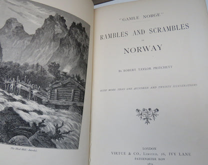 "Gamle Norge" Rambles and Scrambles in Norway by Robert Taylor Pritchett, 1879 book image 4