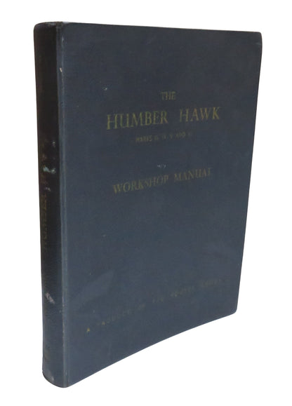 Humber Hawk Workshop Manual Marks III, IV, V and VI 1958 book front cover