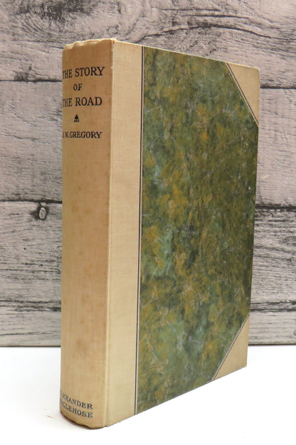 The Story of The Road From The Beginning Down To A.D. 1931 By J. W. Gregory 1931 (Vintage Transport  book front cover