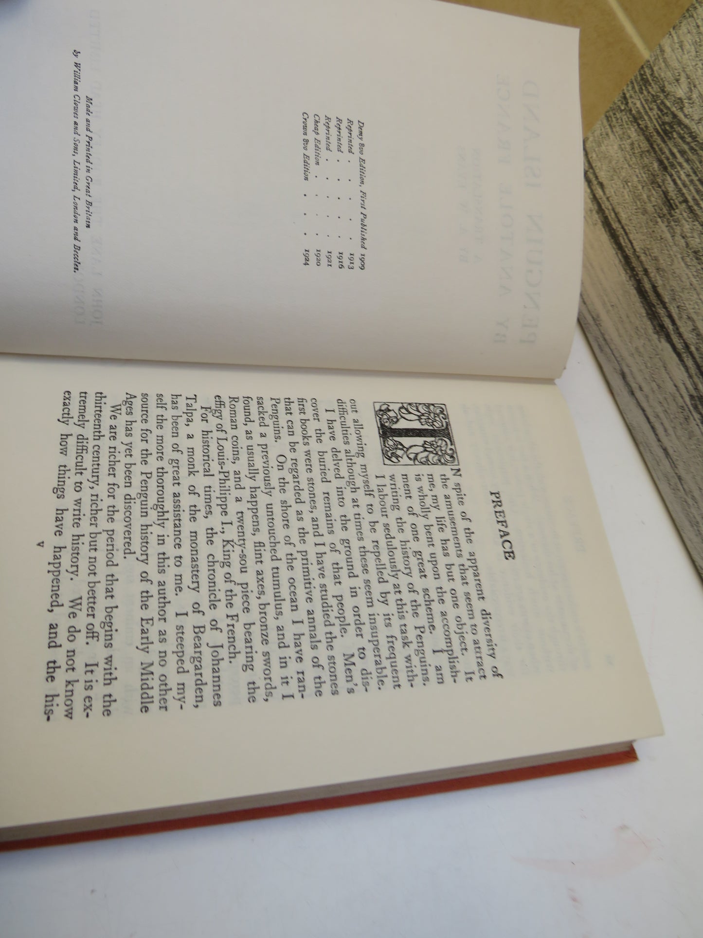 Penguin Island By Anatole France A Translation By A. W. Evans 1924