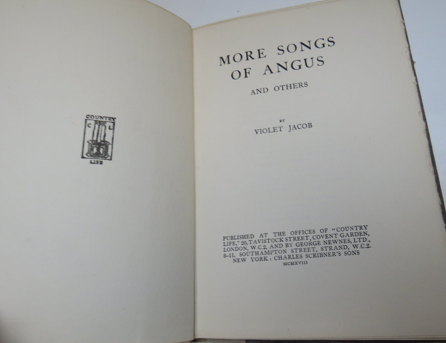 More Songs of Angus and Others by Violet Jacob, 1918