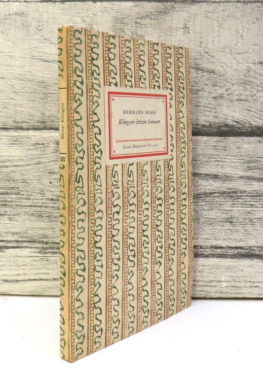Klingsors Letzter Sommer By Hermann Hesse
