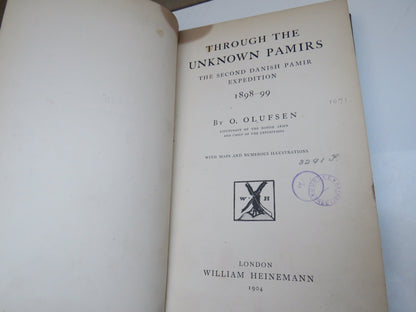 Through The Unknown Pamirs, The Second Danish Pamir Expedition 1898-99 by O. Olufsen, 1904 book image 5