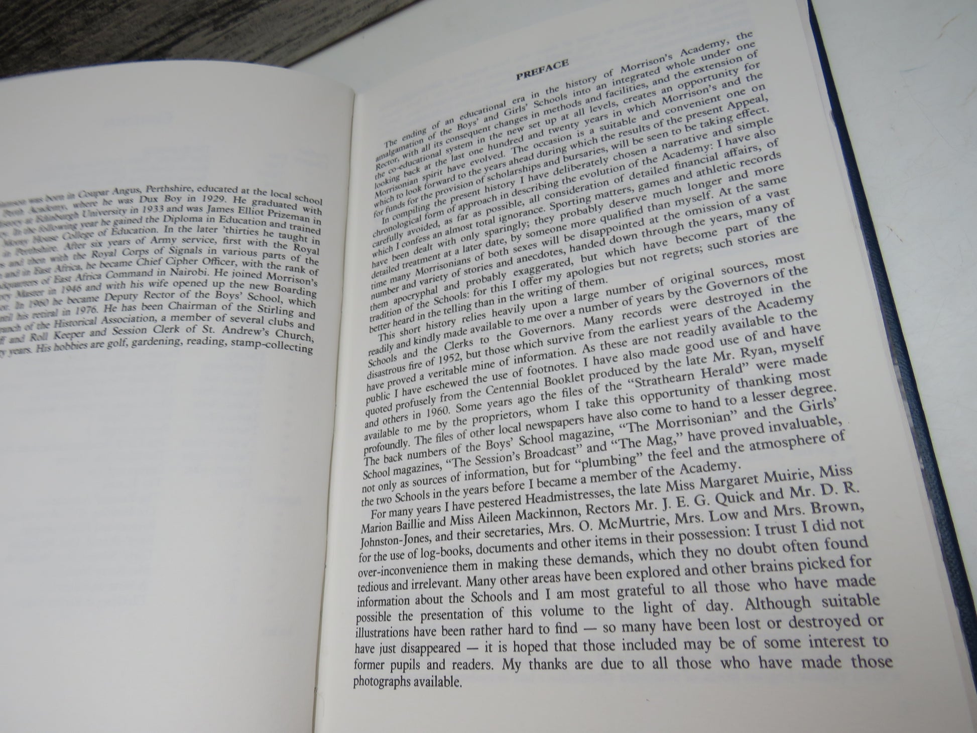 A History of Morrison's Academy, Crieff By John Williamson 1980 (Vintage Scottish History Book) book 6