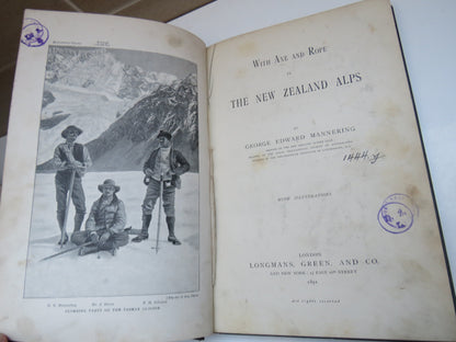 With Axe and Rope in The New Zealand Alps by George Edward Mannering, 1891 book image 4