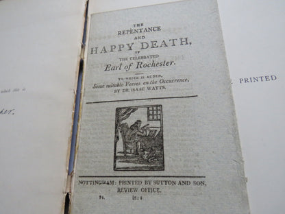 The Repentance and Happy Death of The Celebrated Earl of Rochester 1814 - The Nottingham Printed Cha book image 3