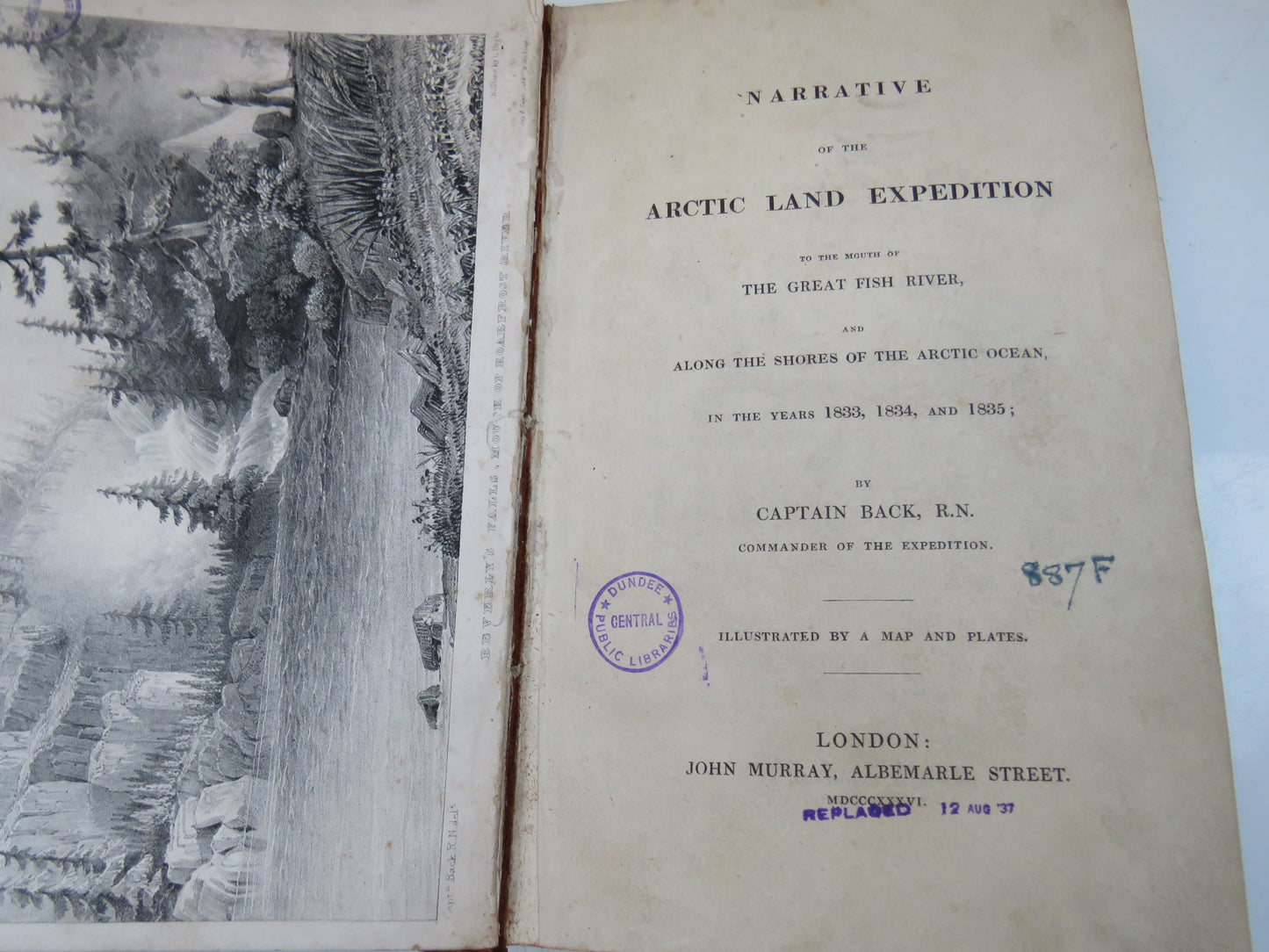 Narrative of the Arctic Land Expedition by Captain Black, 1836