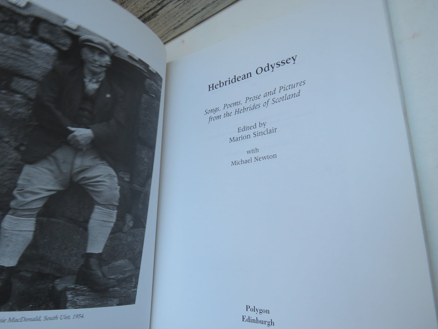 Hebridean Odyssey Songs, Poems, Prose and Images Edited Marion Sinclair 1996