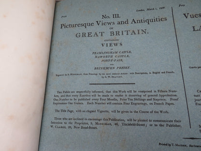 No. III. Picturesque Views and Antiquities of Great Britain Containing Views of Framlingham Castle,  book image 4