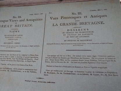 No. III. Picturesque Views and Antiquities of Great Britain Containing Views of Framlingham Castle,  book image 5