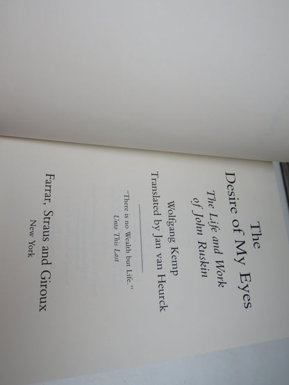 The Desire of My Eyes The Life and Work of John Ruskin Wolfgang Kemp Translated By Jan Van Heurck 19 book image 4