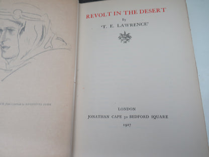 Revolt In The Desert By T. E. Lawrence 1927 book image 3