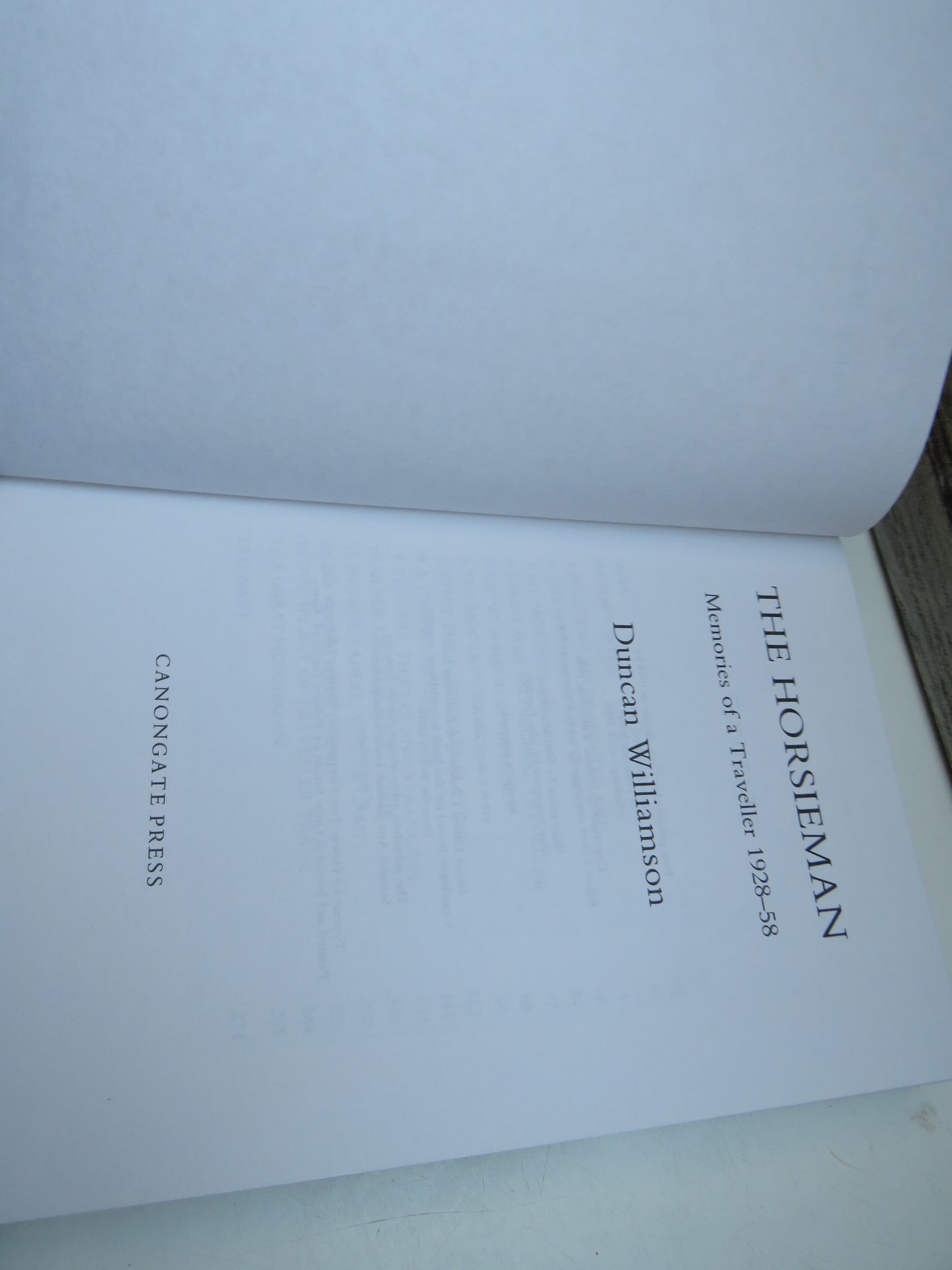 The Horsieman Memories of a Traveller 1928-1958 By Duncan Williamson 1994