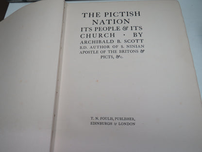 The Pictish Nation, It's People & Its Church by Archibald B. Scott, 1918, First Edition book image 3