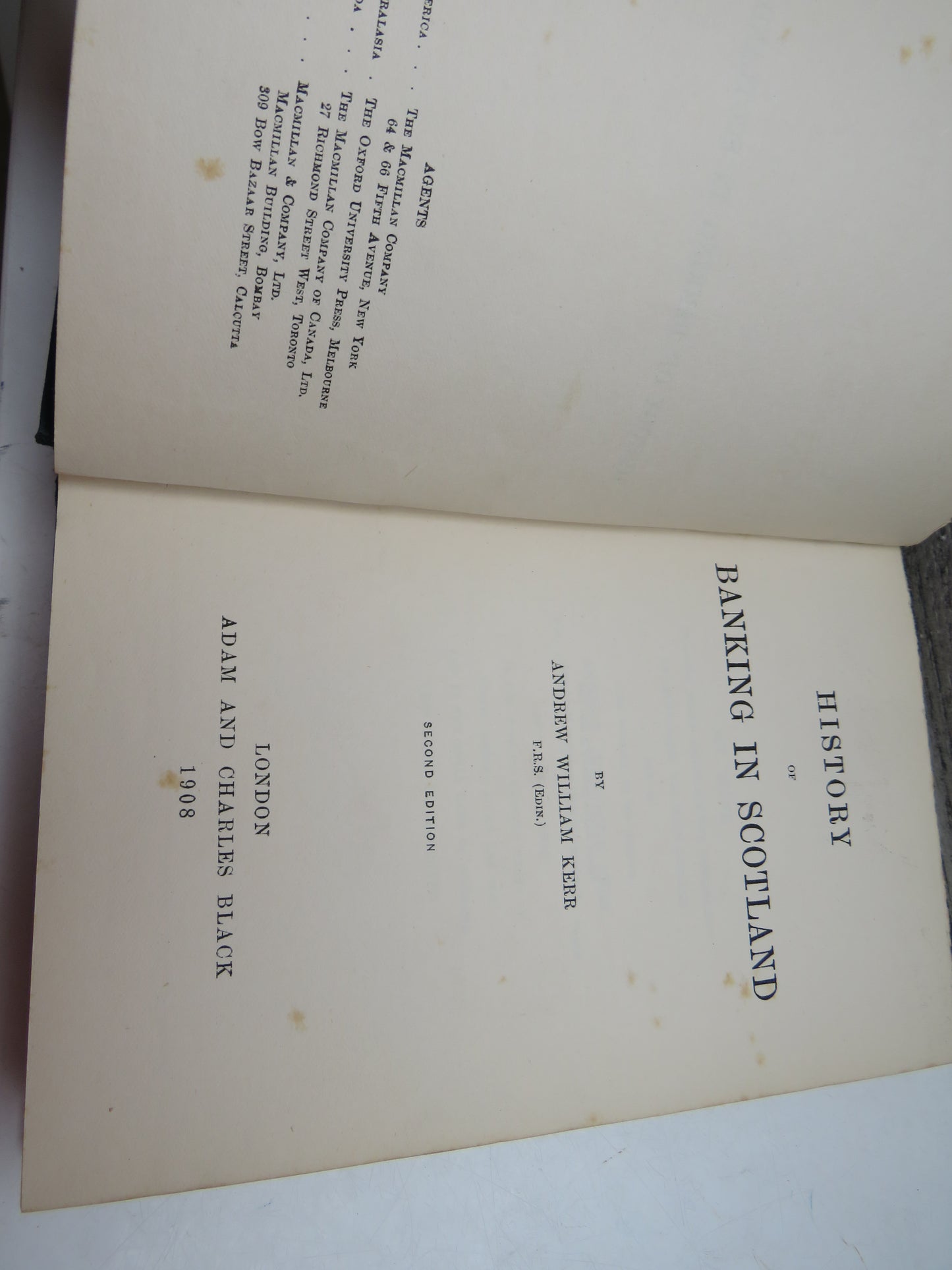 History of Banking In Scotland By Andrew William Kerr 1908