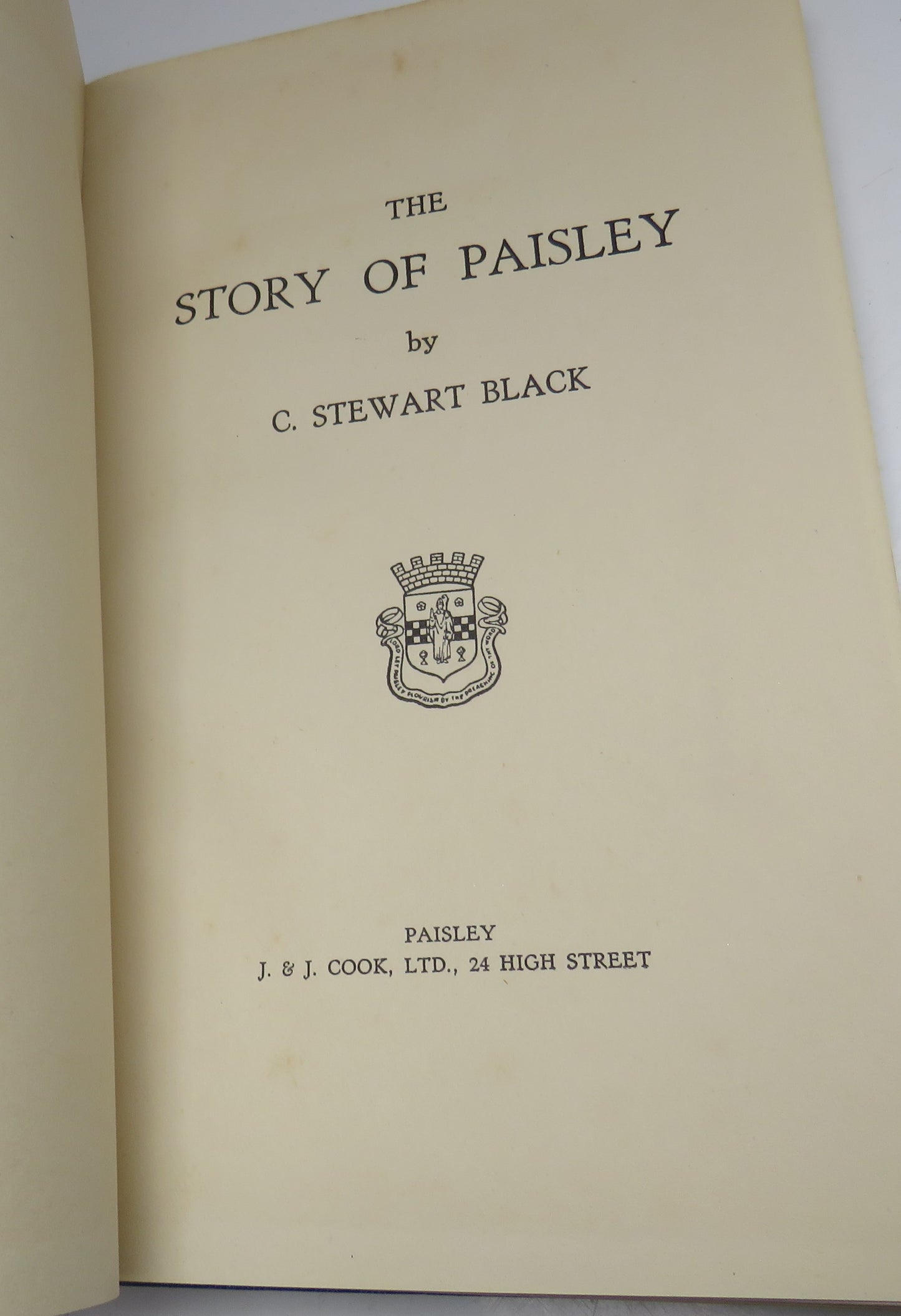 The Story of Paisley By C.Stewart Black