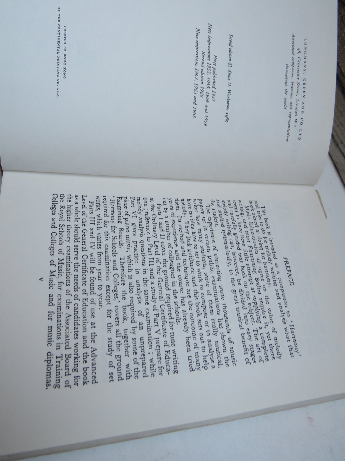Melody Writing and Analysis By Annie O. Warburton 1965