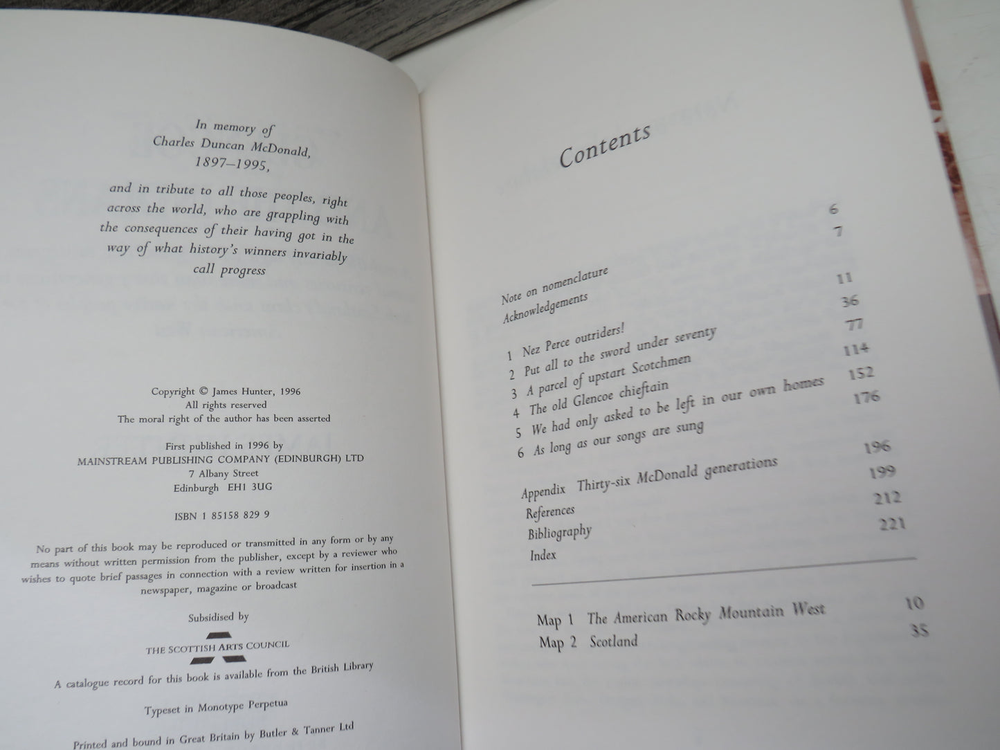 Glencoe and the Indians, A real-life family saga which spans two continents, several centuries and more than thirty generations to link Scotland's clans with the native peoples of the American West by James Hunter, 1996