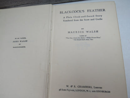 Blackcock's Feather A Plain Cloak-and-Sword Story Rendered From The Scots and Gaelic By Maurice Wals book image 4