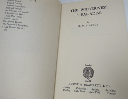 The Wilderness Is Paradise By H.M.E. Clamp 1954 1st Edition book image 4
