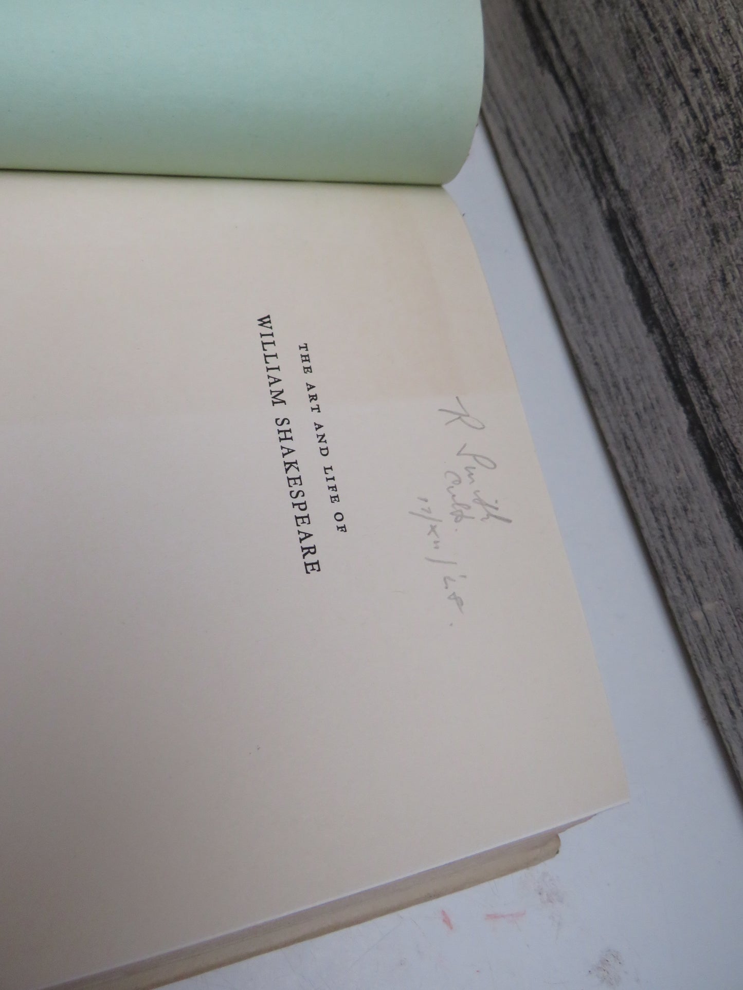 The Art and Life of William Shakespeare By Hazelton Spencer book image 3