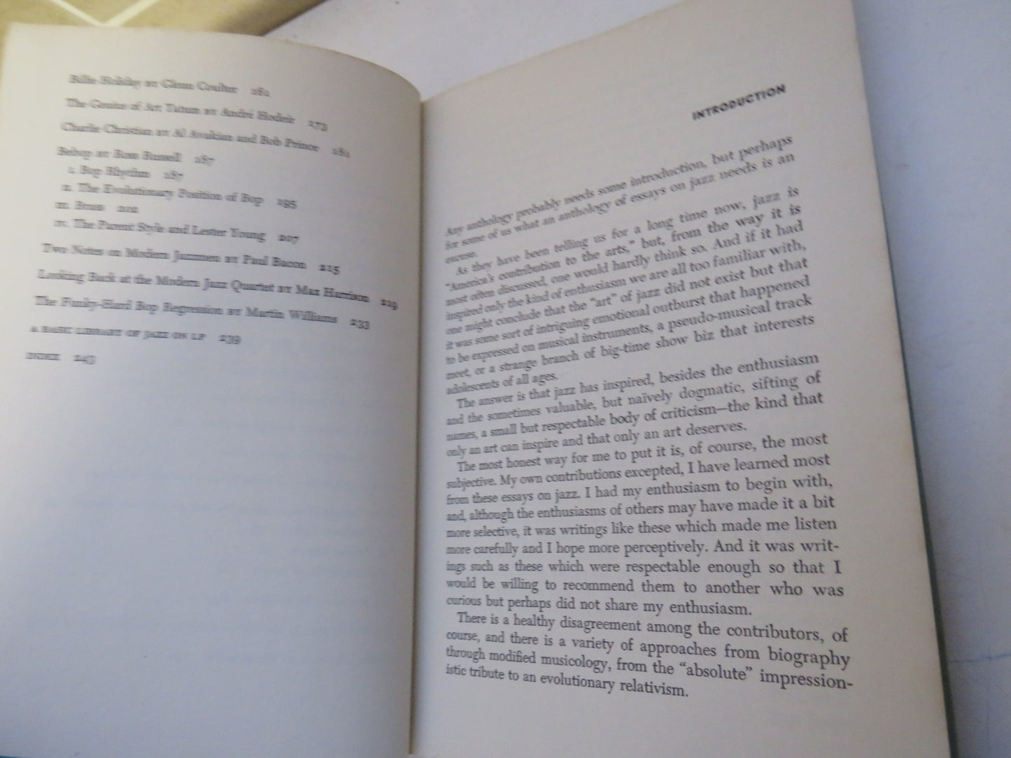 The Art of Jazz Essays On The Nature and Development of Jazz Edited By Martin T. Williams 1962