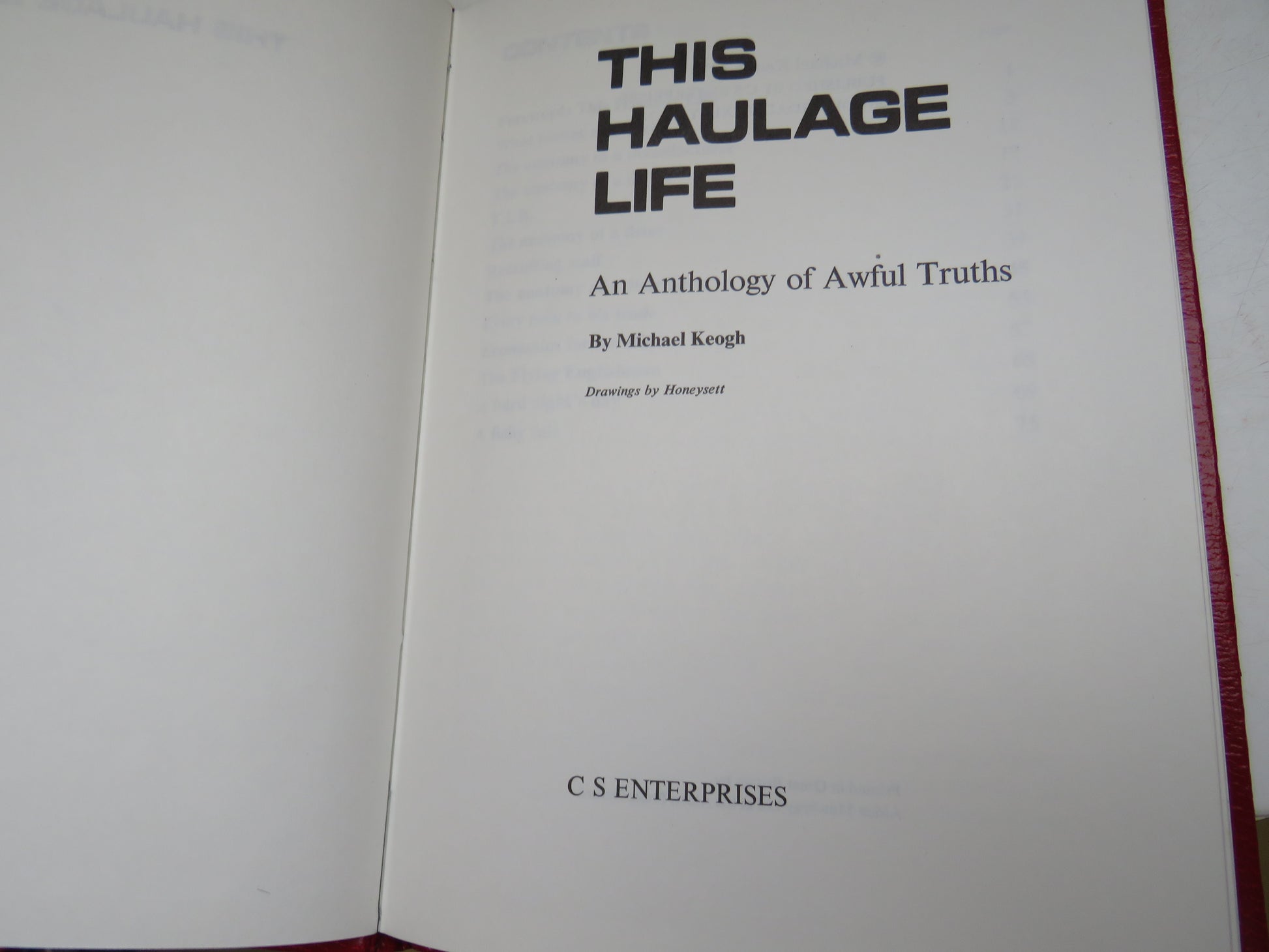 This Haulage Life An Anthology of Awful Thoughts By Michael Keogh 1974 book image 3
