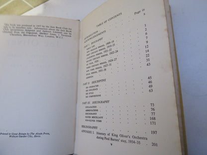 King Joe Oliver By Walter C. Allen and Brian A. L. Rust 1957 The Jazz Book Club book image 5