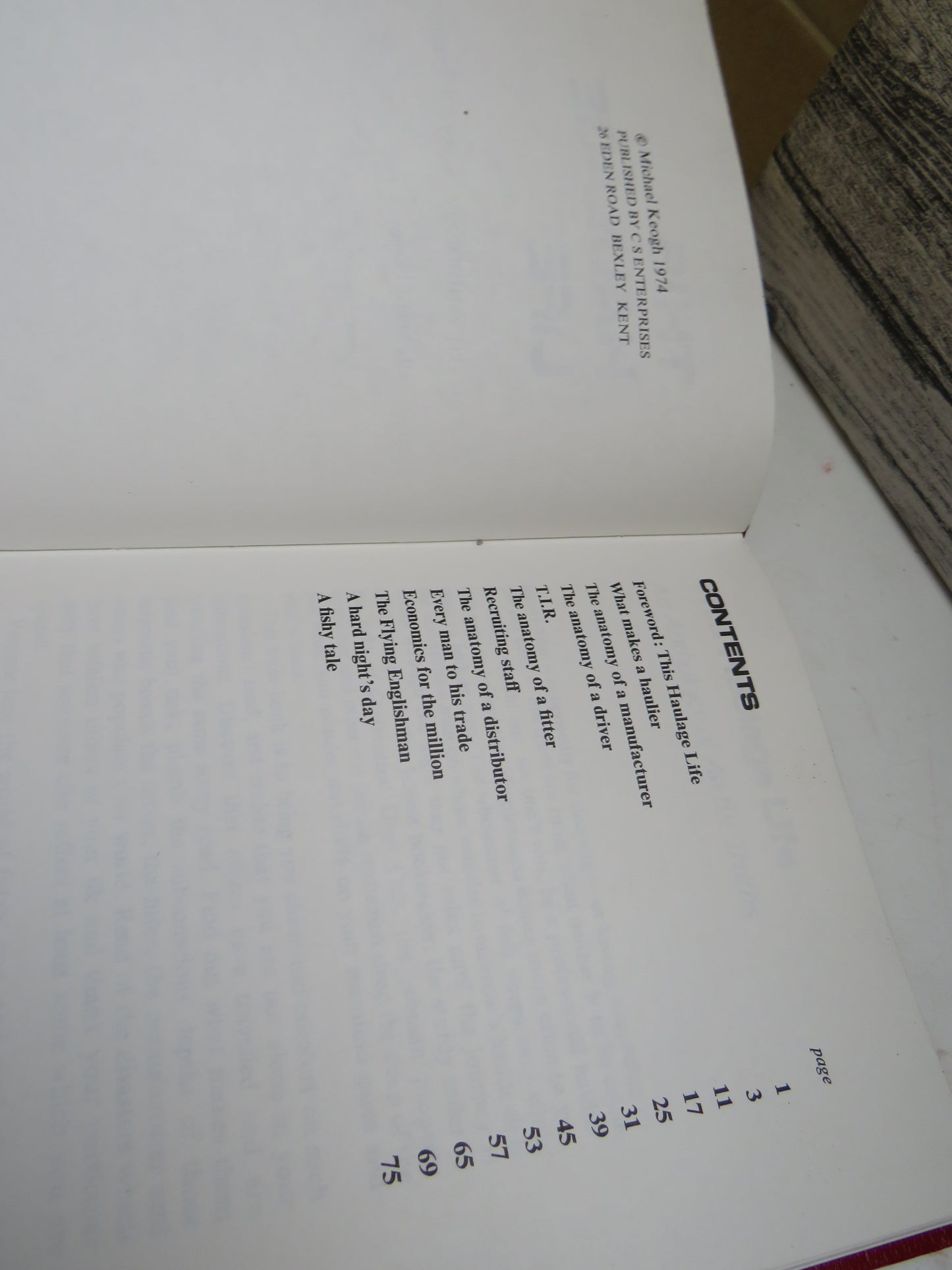 This Haulage Life An Anthology of Awful Thoughts By Michael Keogh 1974 book image 4