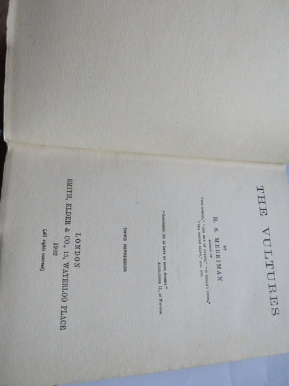 The Vultures By H.S. Merriman 1902 book image 4