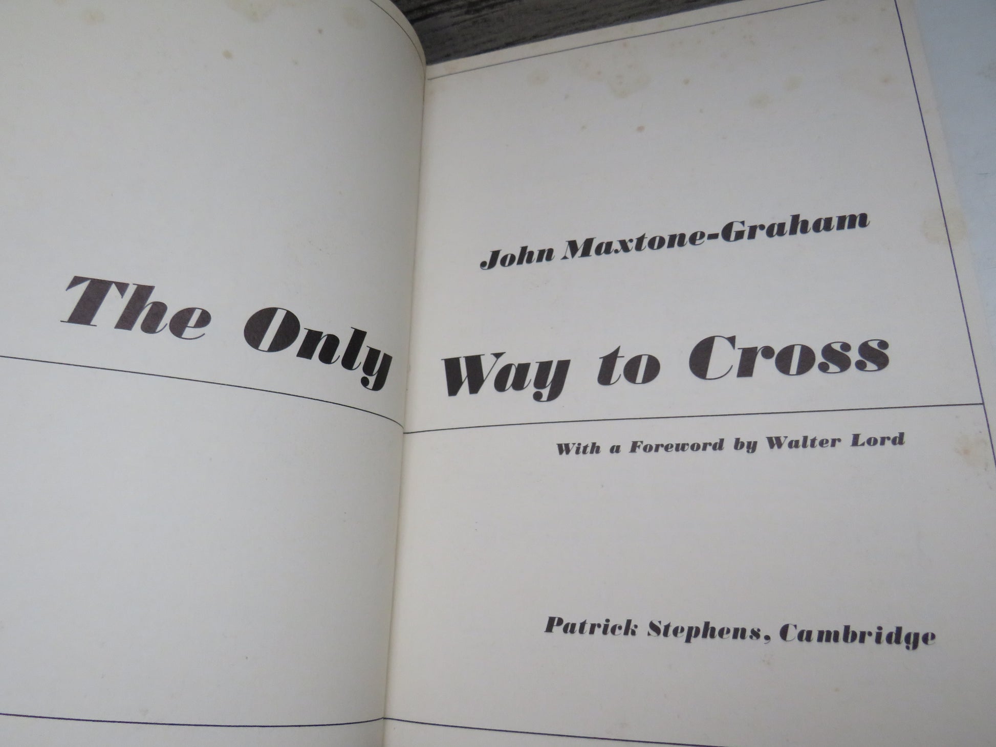 The Only Way To Cross By John Maxtone-Graham 1983 book image 3
