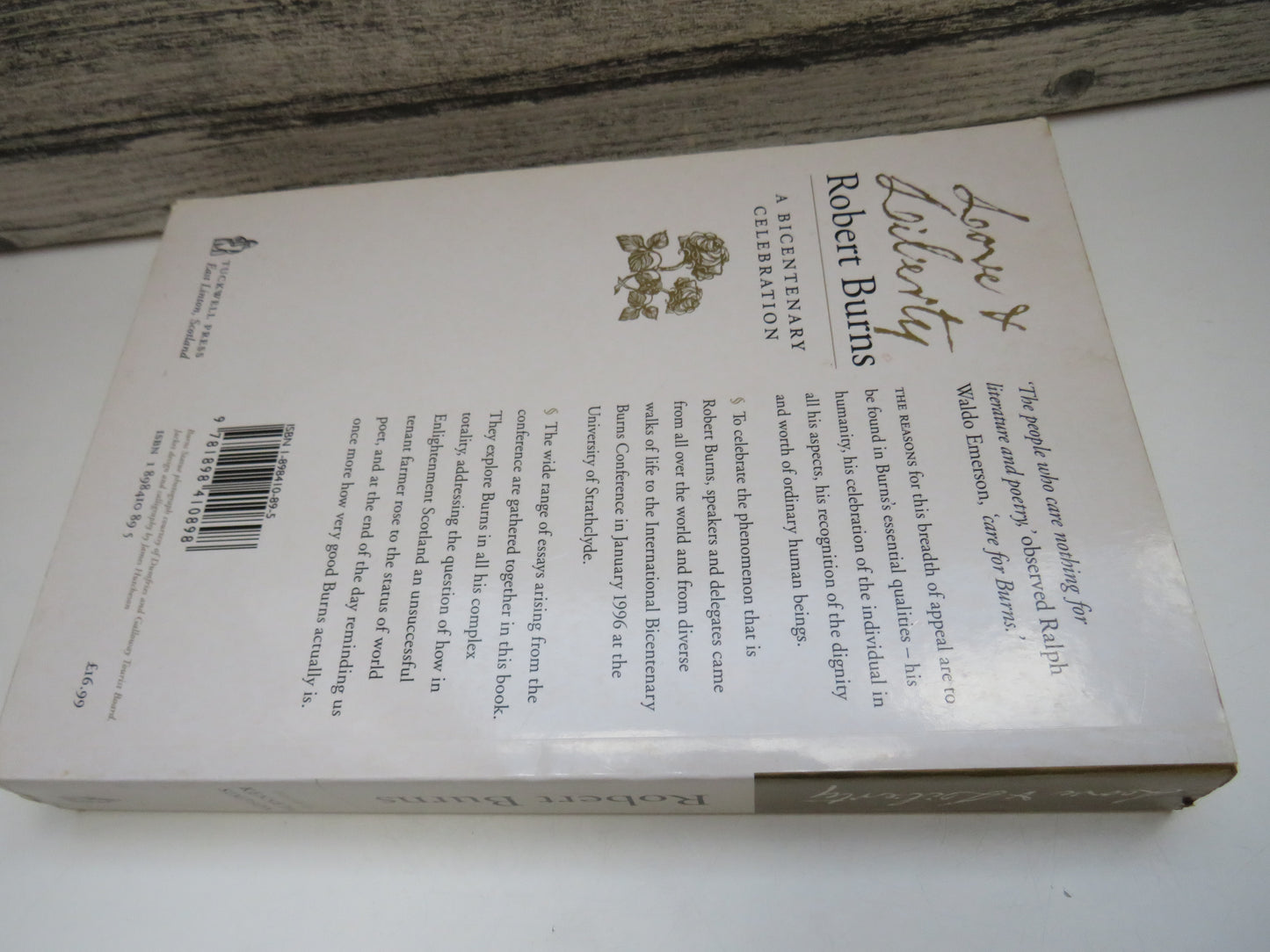 Love and Liberty Robert Burns: A Bicentenary Celebration Edited By Kenneth Simpson 1997