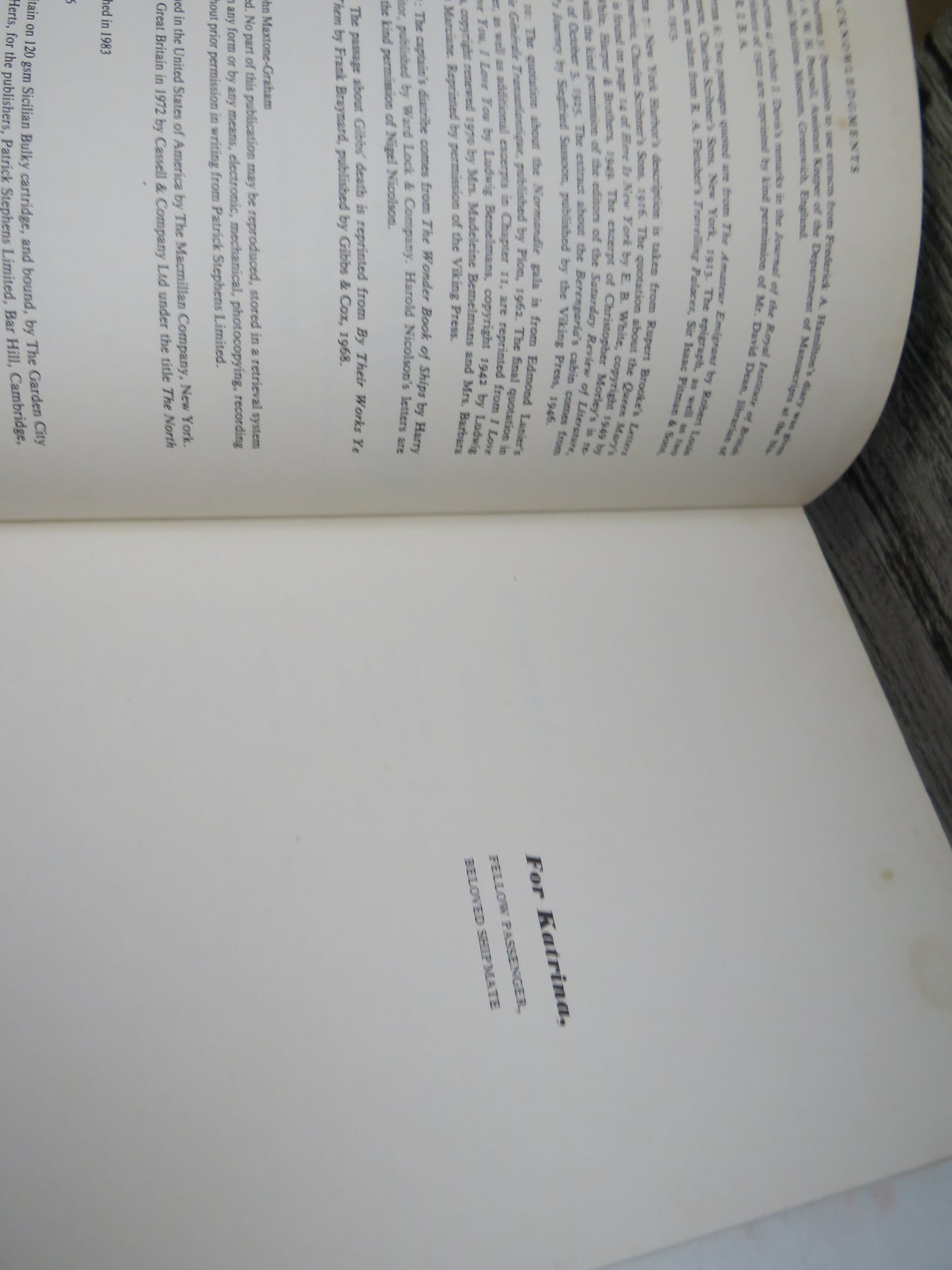 The Only Way To Cross By John Maxtone-Graham 1983 book image 4