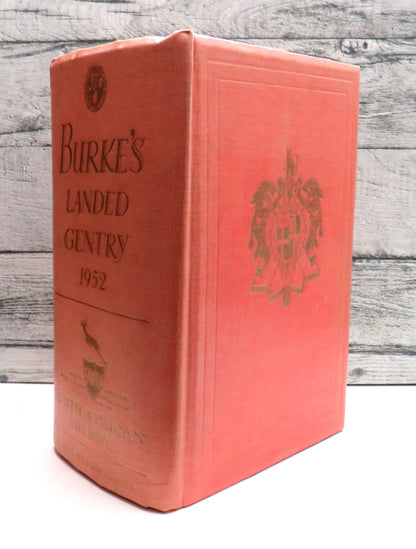 Burke's Genealogical and Heraldic History of The Landed Gentry 1952 book front cover