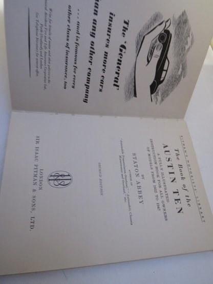 The Book of The Austin Ten A Fully Illustrated Instruction Book For All Owners of Models From 1932 t book image 3
