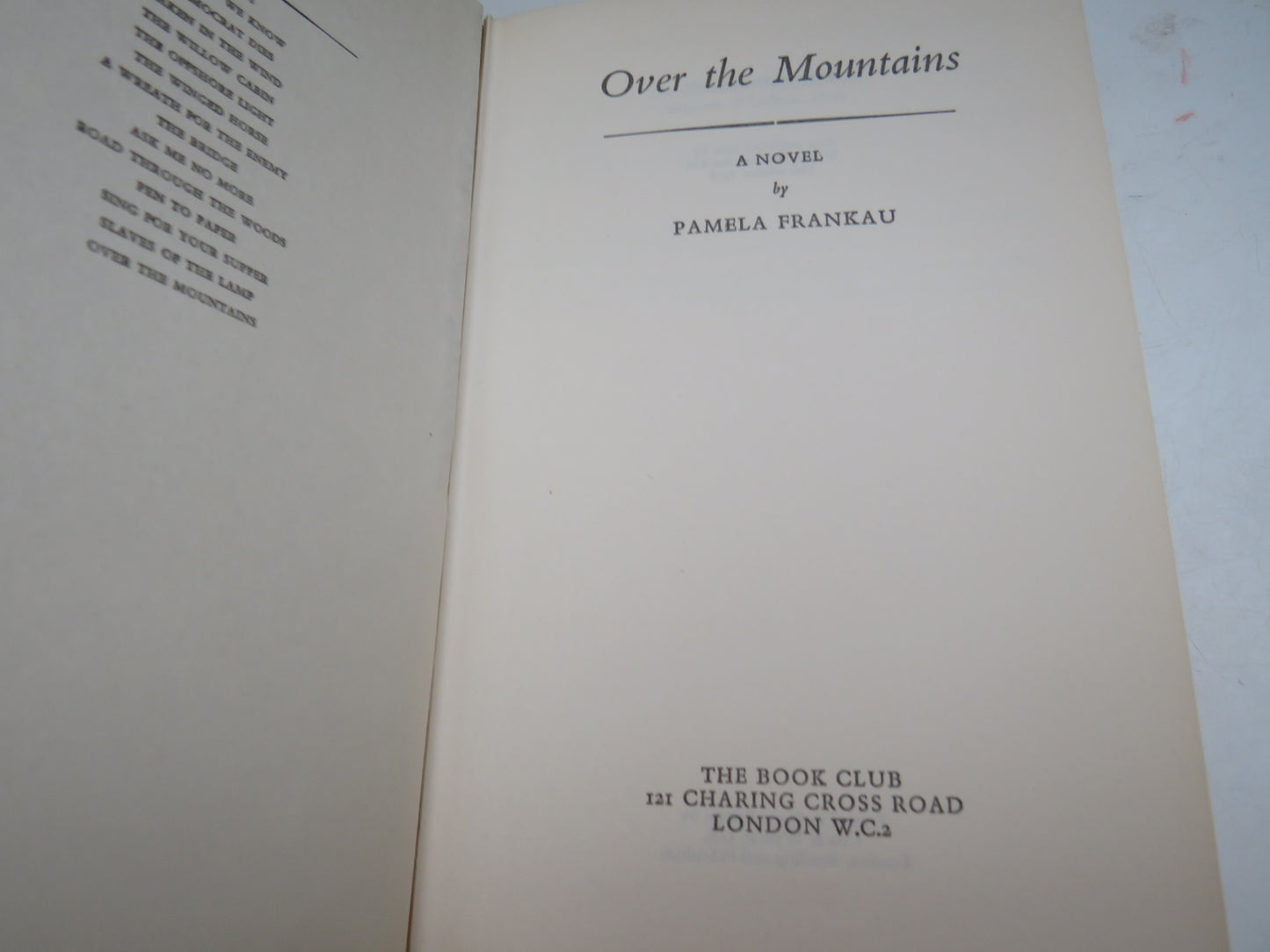 Over The Mountains A Novel By Pamela Frankau 1968 book image 4