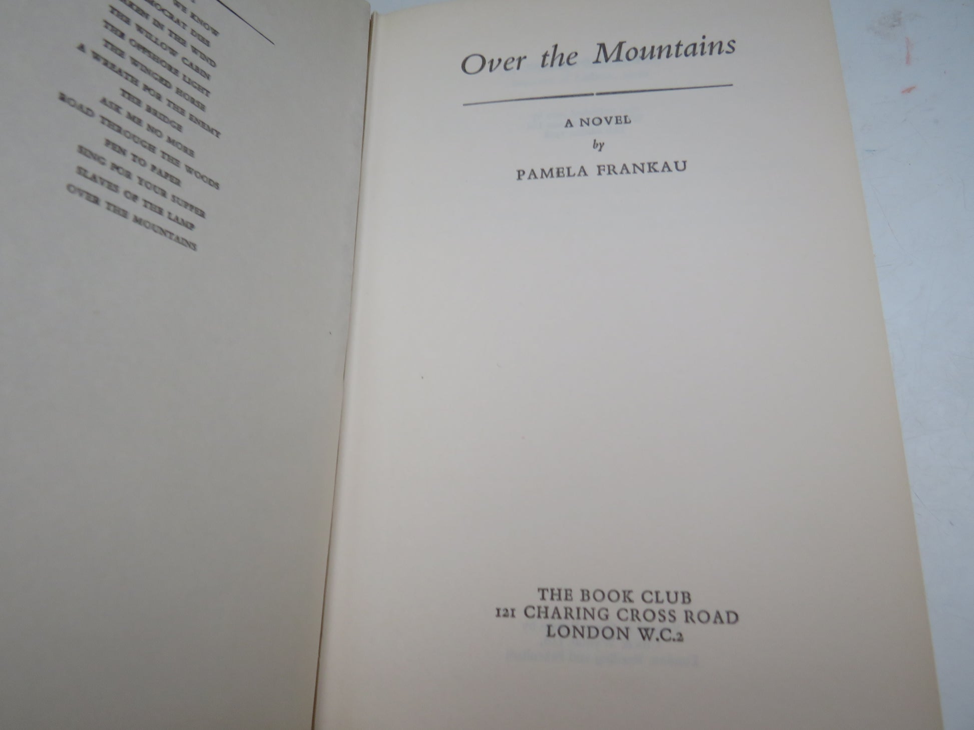 Over The Mountains A Novel By Pamela Frankau 1968 book image 4