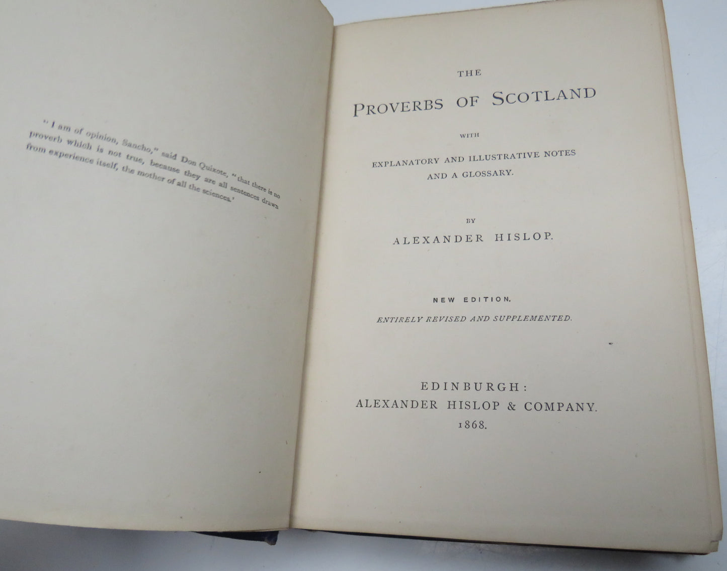 The Proverbs of Scotland by Alexander Hislop, 1868